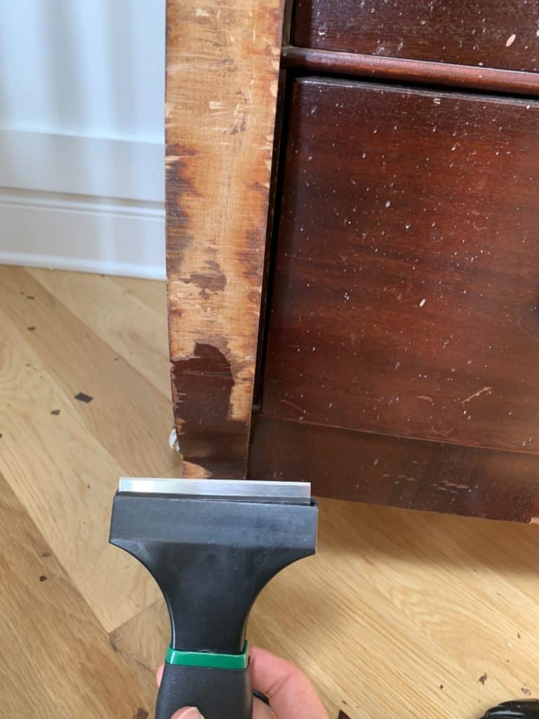 Removing Veneer & Refinishing Furniture The Coastal Oak
