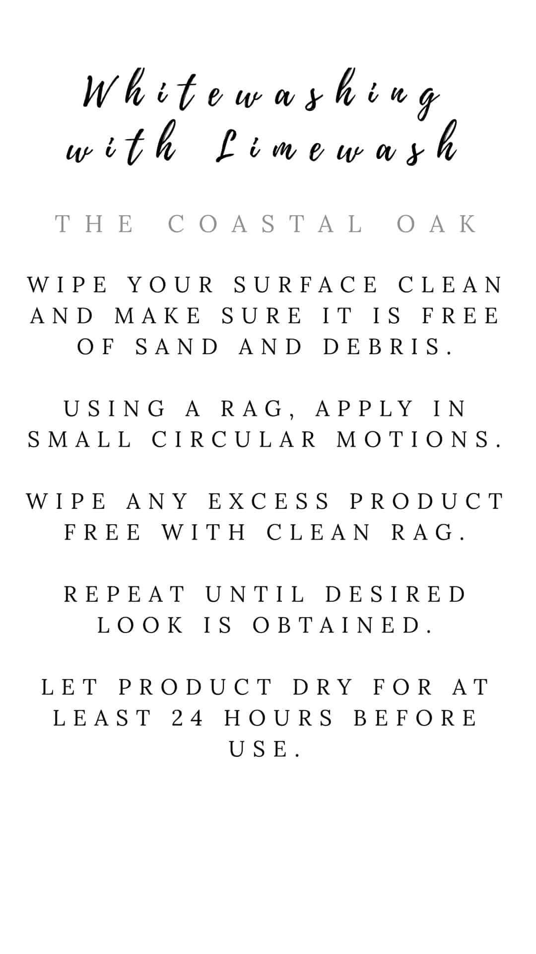 Limewashing Furniture