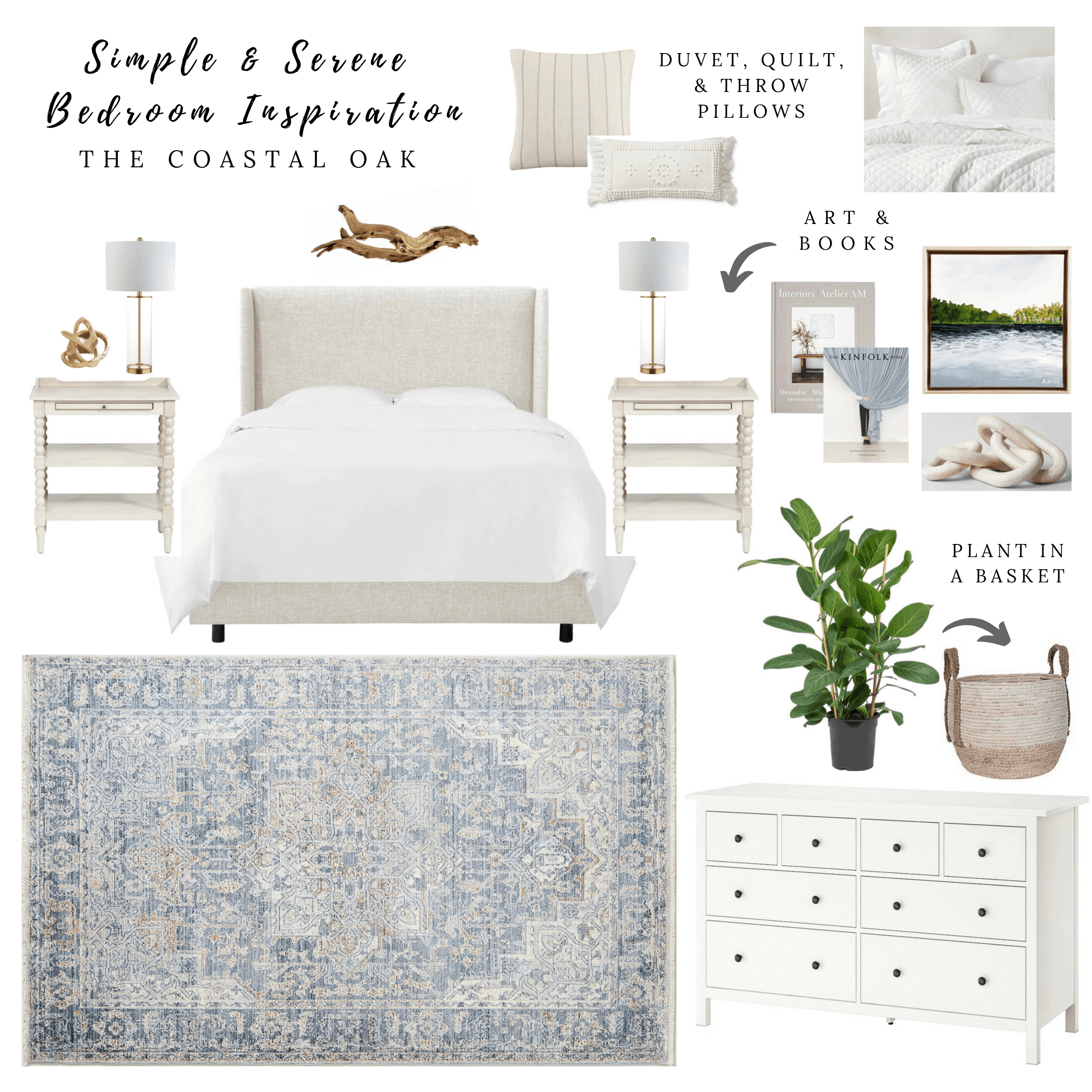 Simple & Serene Bedroom Inspiration