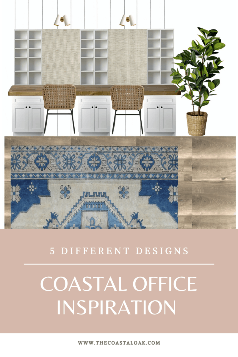 Coastal Office Decor Plans + Inspiration The Coastal Oak