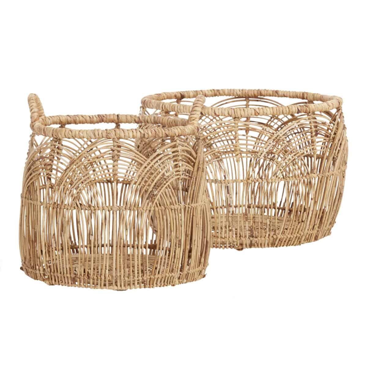Natural Rattan Eve Baskets from World Market are perfect for any coastal style decor. These functional baskets can act as storage for toys, clothes, or just about anything in your home.