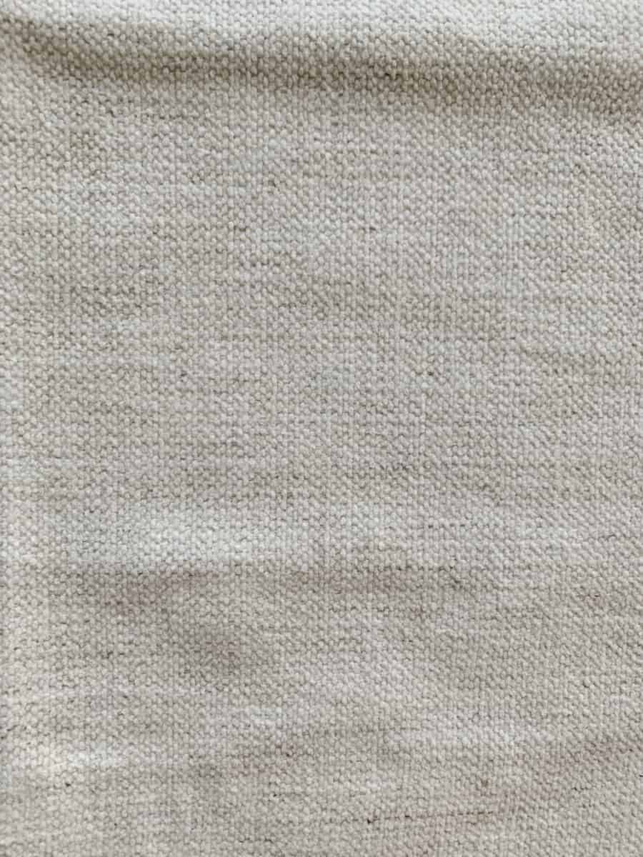 A close up look at the Crypton fabric slipcover we ordered for our Four Seasons sofa.