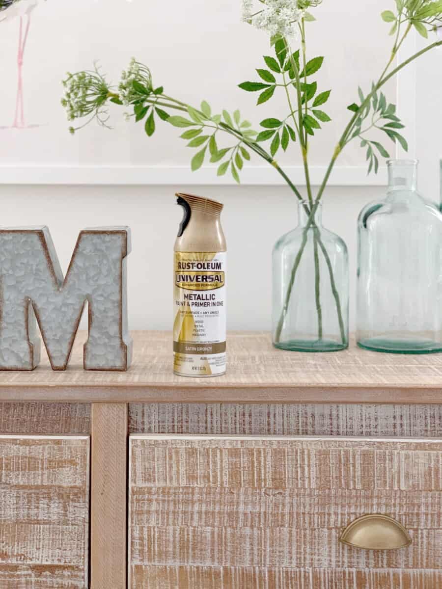 Rust-Oleum Metallic Antique Brass Spray Paint, 11 oz.