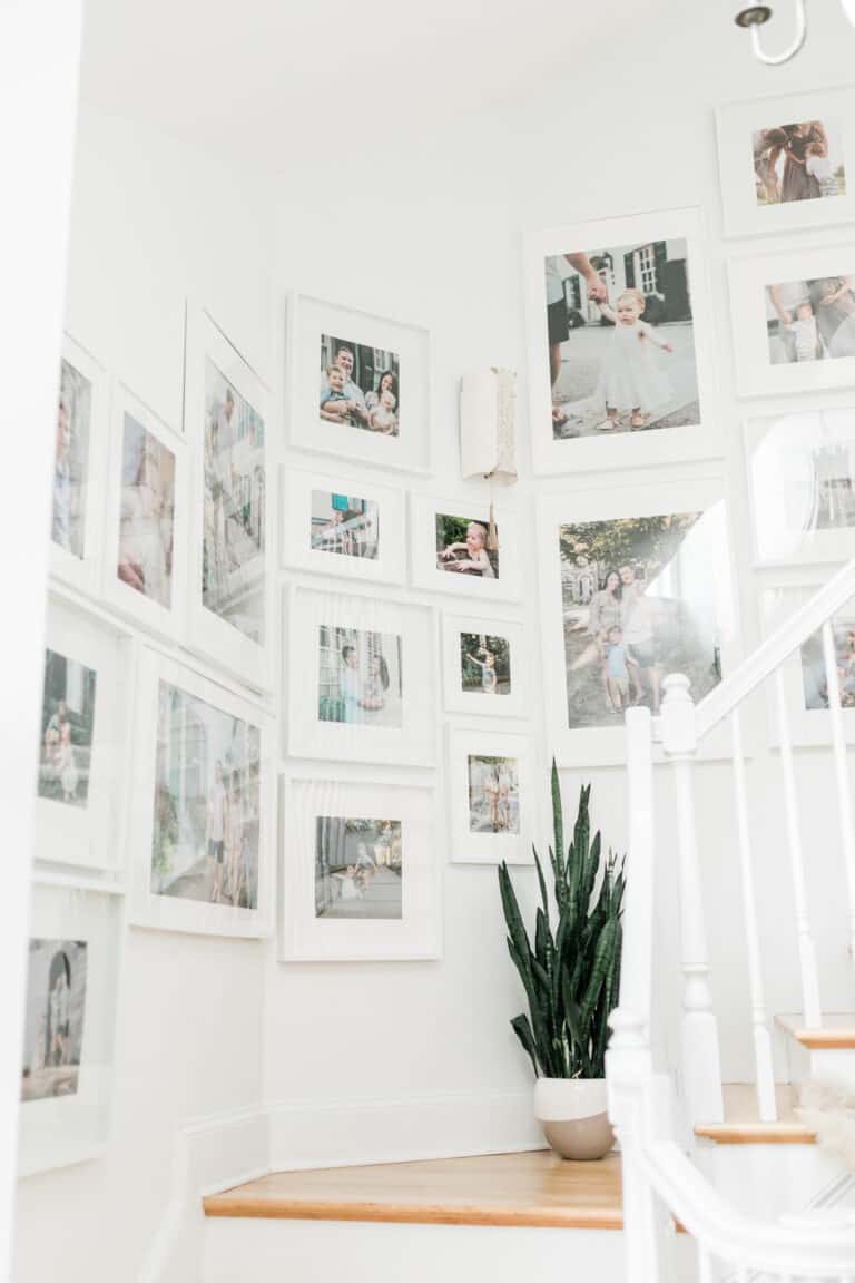Large Gallery Wall Using Ikea Ribba Picture Frames