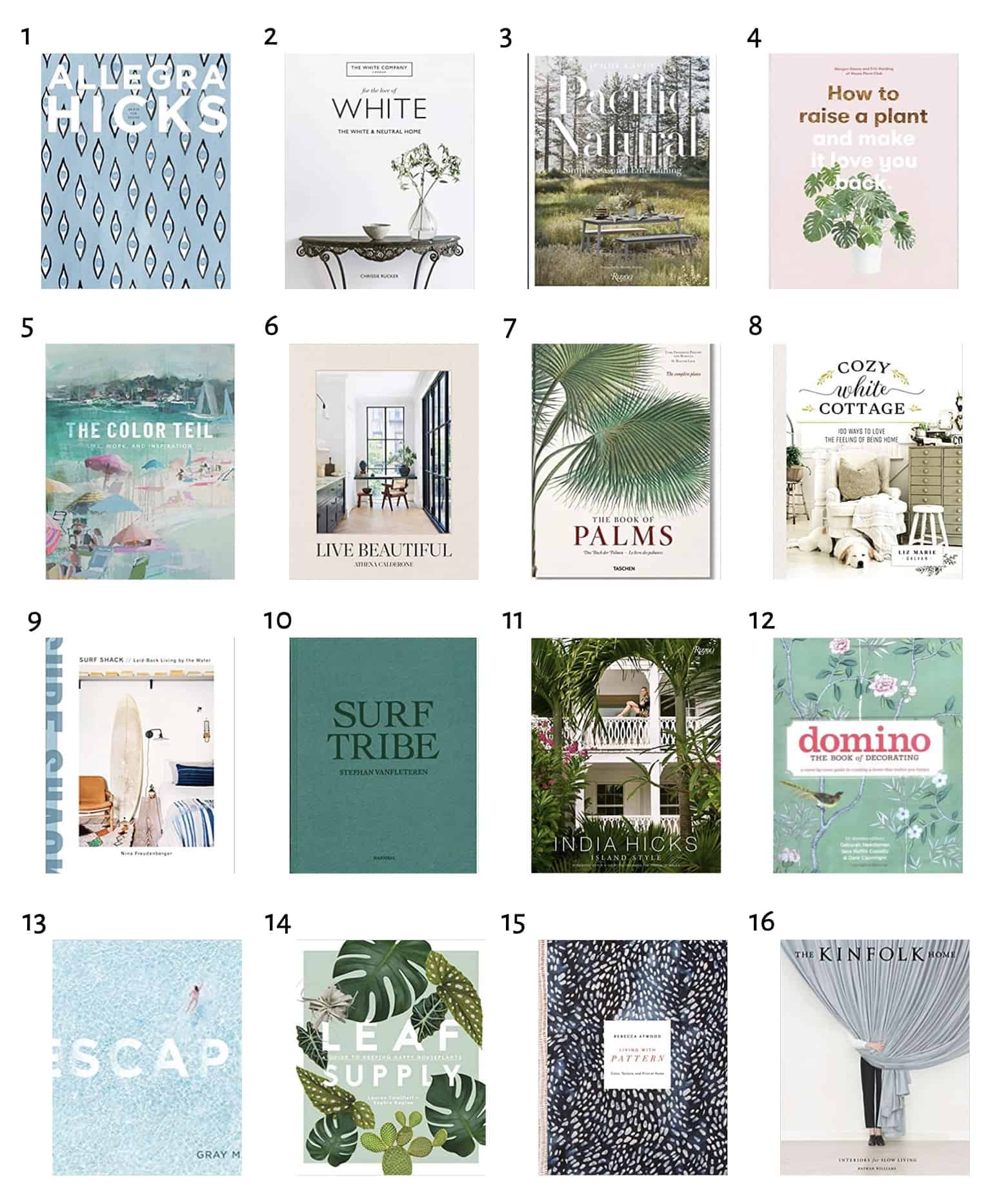 This collection of beautiful coffee table books adds a tough of designer style to your living room space. #coastalbooks #coastaldecor #coffeetablebooks #coffeetablestyling #booksfordecor #decorbooks #prettybooks #serenaandlily #serenalily #coastallivingroom #livingroomdecor #interiordesign