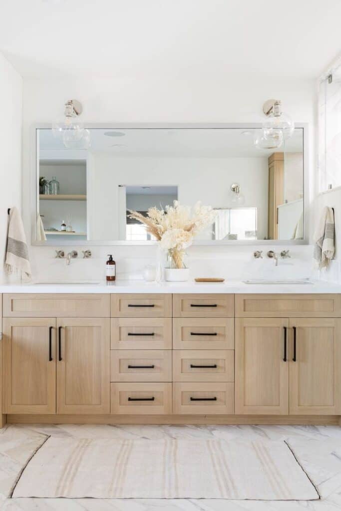 8 Natural Wood Bathroom Vanities for Inspiration - The Coastal Oak