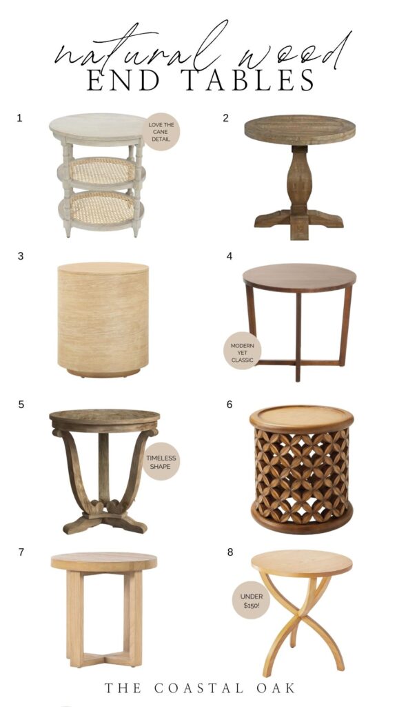 A Guide to Buying Round End Tables The Coastal Oak
