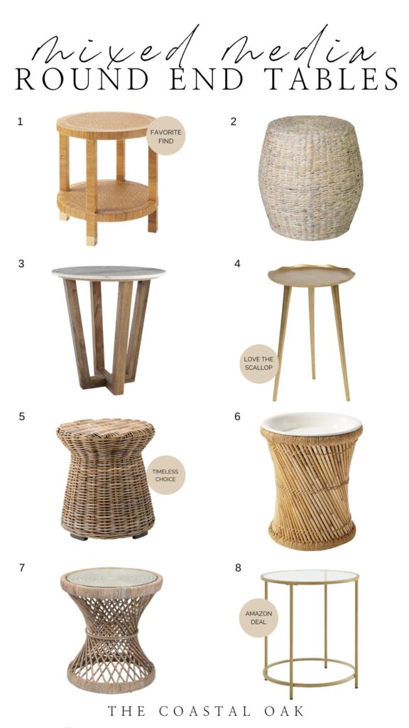 A Guide to Buying Round End Tables | The Coastal Oak