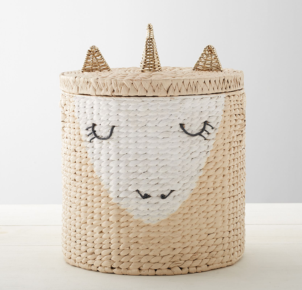 Unicorn Basket for playroom.